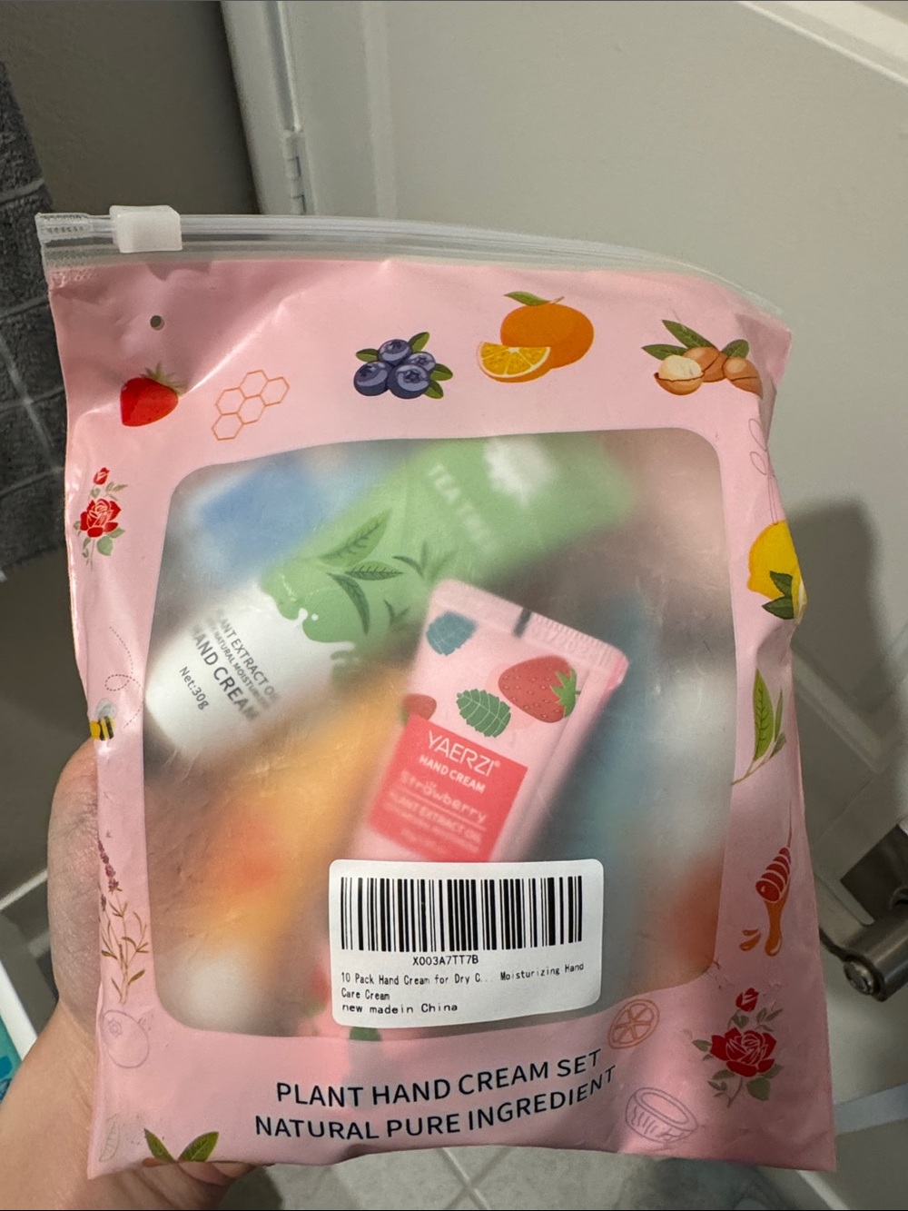 9 Plant Hand Cream Set - Pink